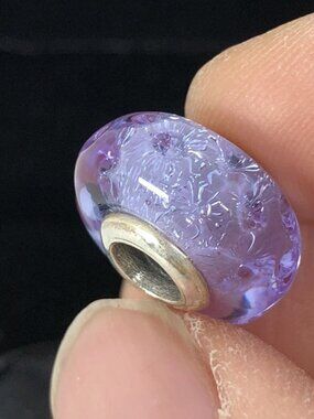 👍👍Pandora Wavy Lavender Blue Murano Glass Charm